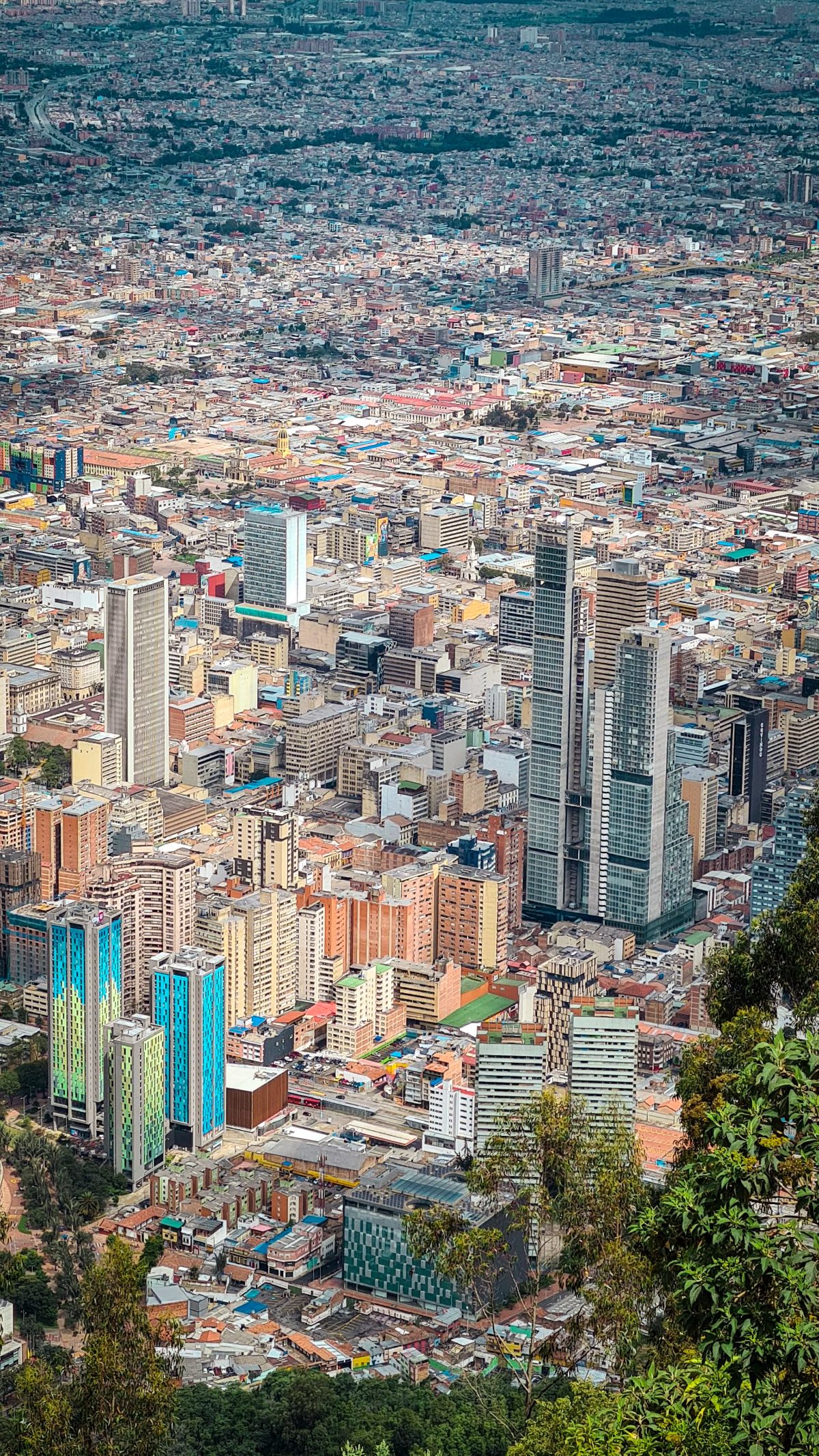 Centro de Bogotá visto desde Monserrate